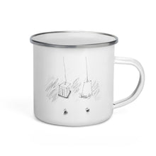 Load image into Gallery viewer, pg1 "Trashcan has a dream." Enamel Mug