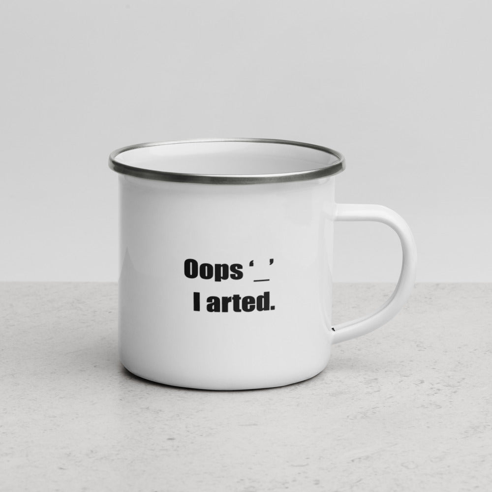 Oops I Arted Enamel Mug [L]